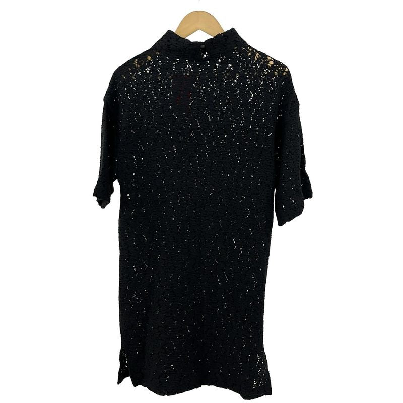 Balenciaga Dress Size 38 M Women's Excellent Condition - Black High Neck Long