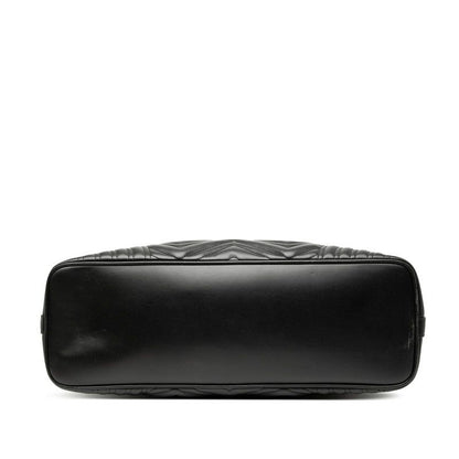 Gucci GG Marmont Quilted Tote Shoulder Bag 739684 Black Leather Women's Gucci