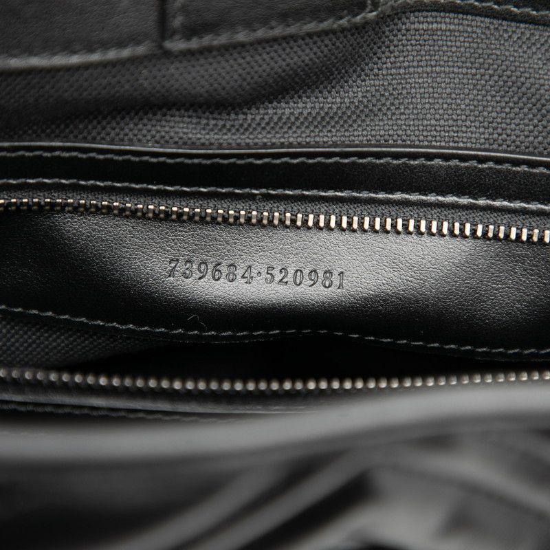 Gucci GG Marmont Quilted Tote Shoulder Bag 739684 Black Leather Women's Gucci