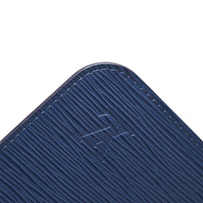 Louis Vuitton Epi Neverfull Accessories Pouch Andigo Blue Coquelicot Leather