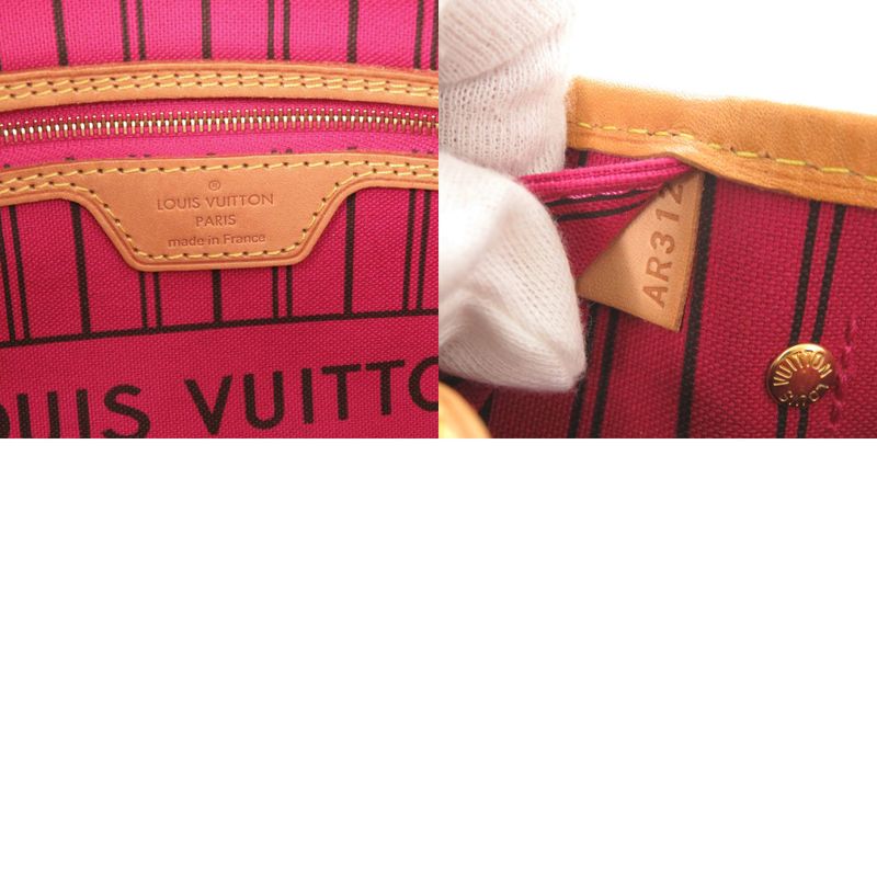 Louis Vuitton Neverfull PM Monogram with Pouch Pivoine M41245 Tote Bag LV 0487