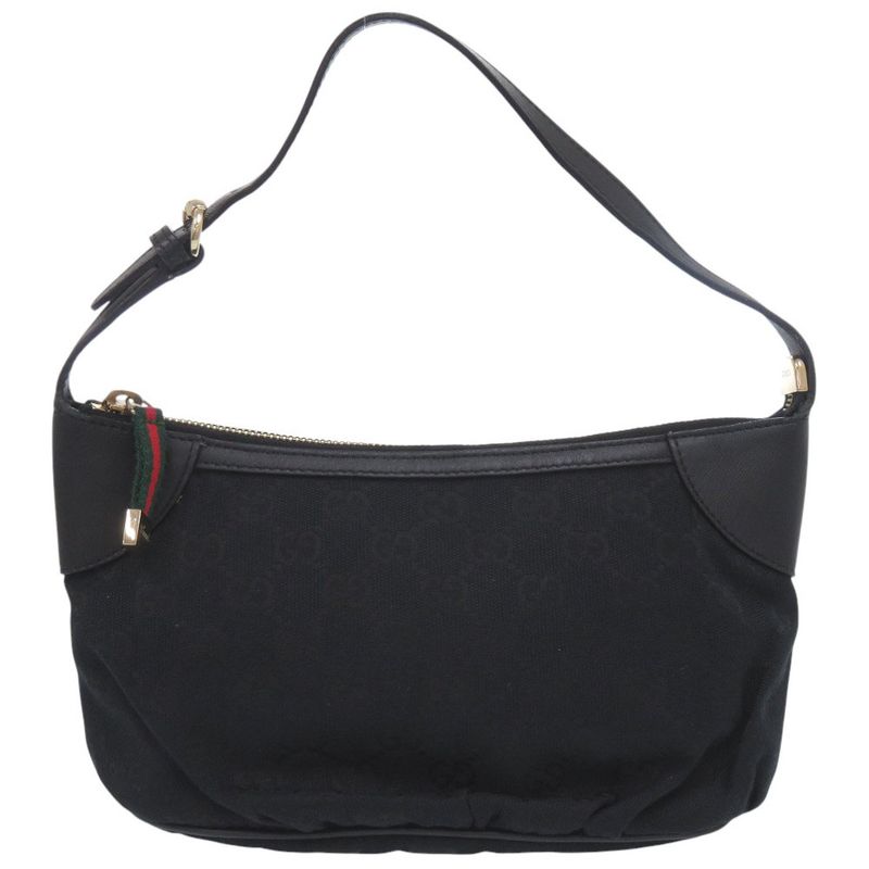 Gucci 224093 GG Canvas Black Handbag Black 0935 Gucci