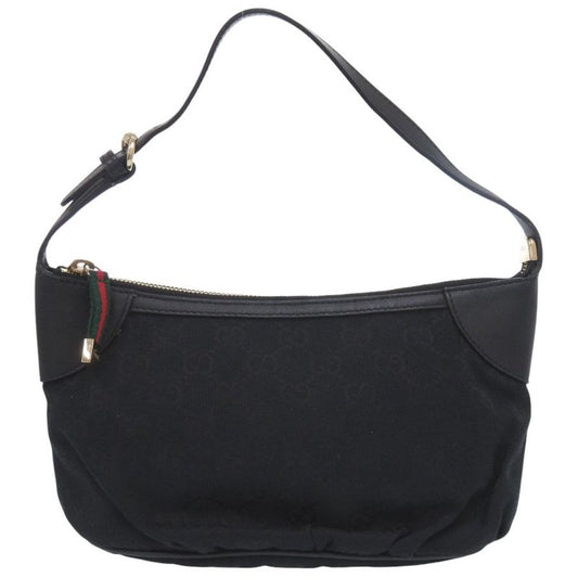 Gucci 224093 GG Canvas Black Handbag Black 0935 Gucci