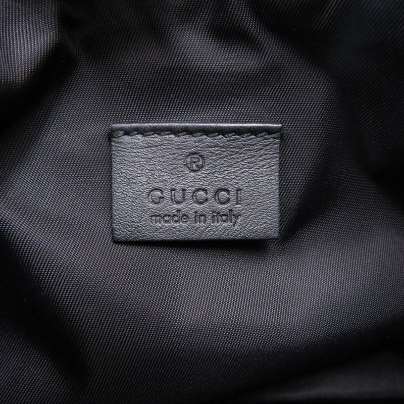 Gucci 224093 GG Canvas Black Handbag Black 0935 Gucci