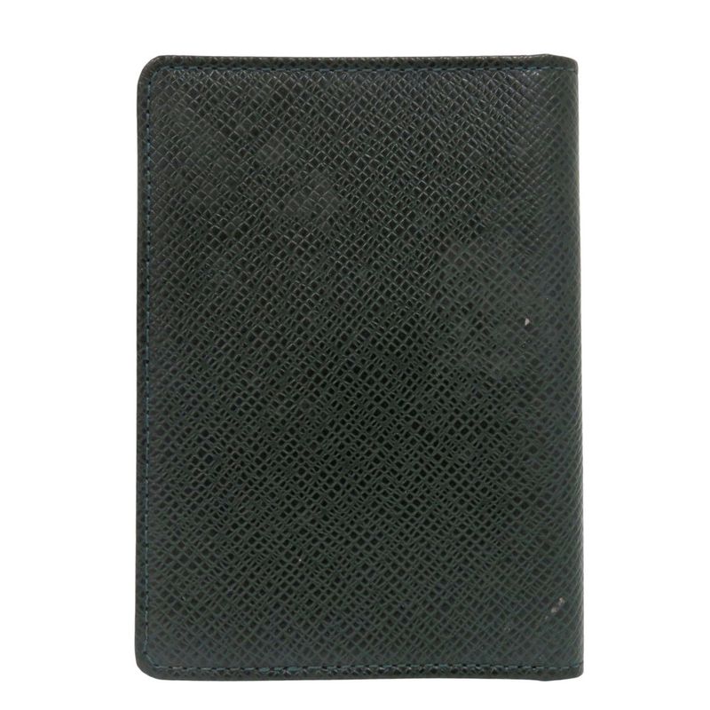 Louis Vuitton Porte 2 Carte Vertical M30494 Taiga Epi Cair Pass Case Green LV
