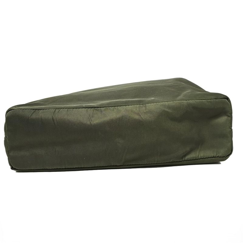 Prada Tote Bag - Dark Green and Dark Brown