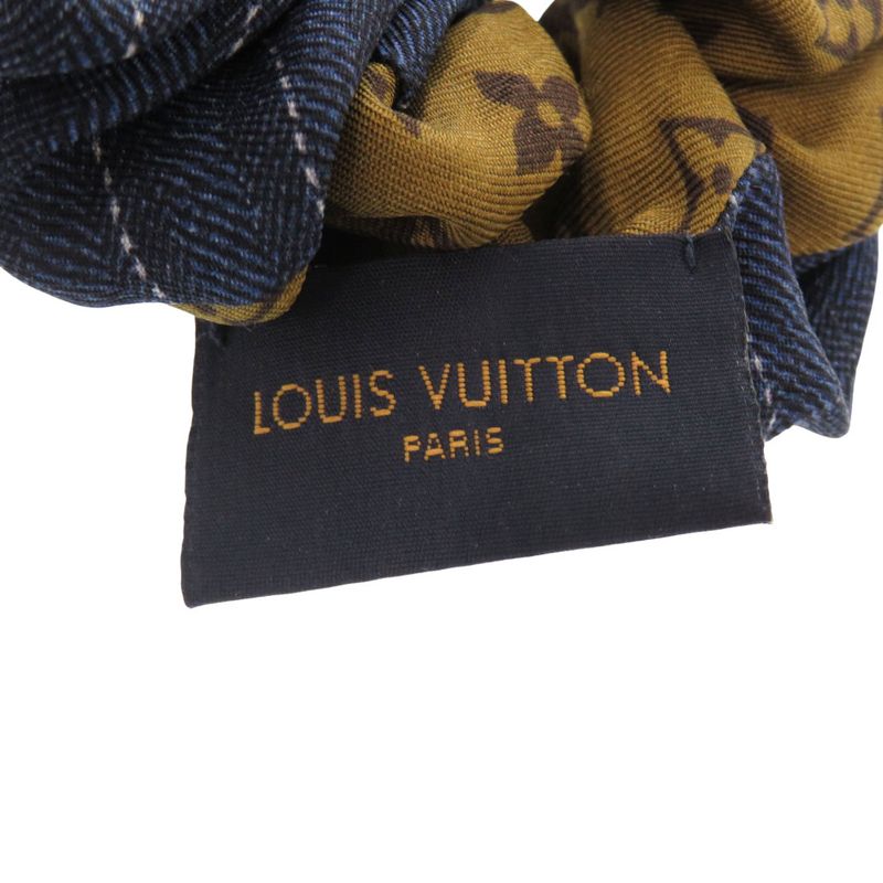 Louis Vuitton Chouech Be Mindful M77011 Monogram Silk Brown LV 1039 Louis