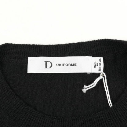 Christian Dior Knit D Uniforme Bee Embroidery 1u4s04am790 Black Wool T-Shirt