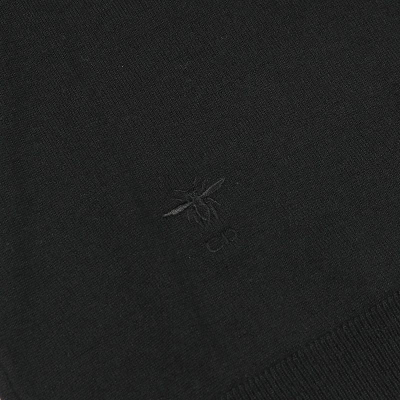 Christian Dior Knit D Uniforme Bee Embroidery 1u4s04am790 Black Wool T-Shirt
