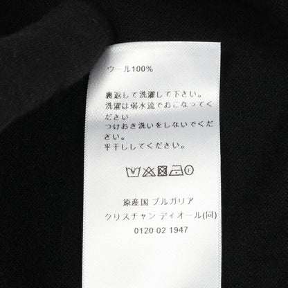 Christian Dior Knit D Uniforme Bee Embroidery 1u4s04am790 Black Wool T-Shirt