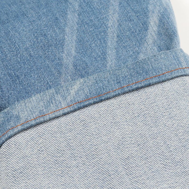 Chanel Denim Pants Coco Mark Button P47726v35865 Blue Cotton Denim Ladies Used a