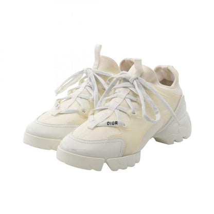 Christian Dior Sneakers D-Connect White Leather D-Connect Sneakers Women Used B