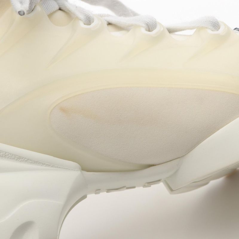 Christian Dior Sneakers D-Connect White Leather D-Connect Sneakers Women Used B