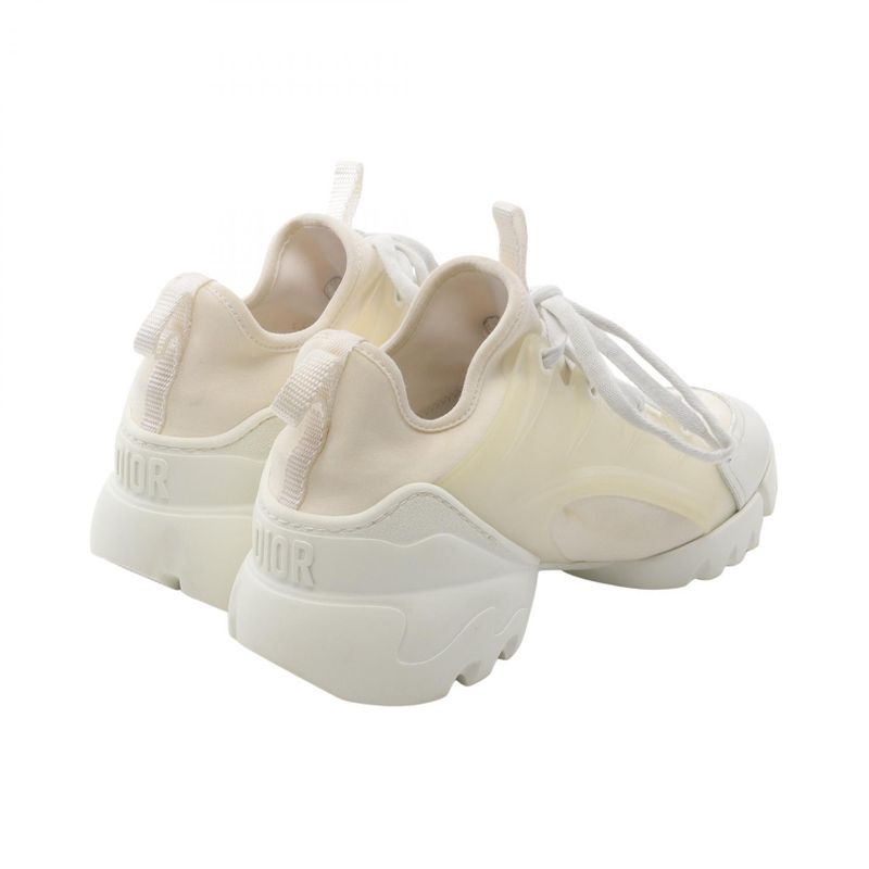 Christian Dior Sneakers D-Connect White Leather D-Connect Sneakers Women Used B