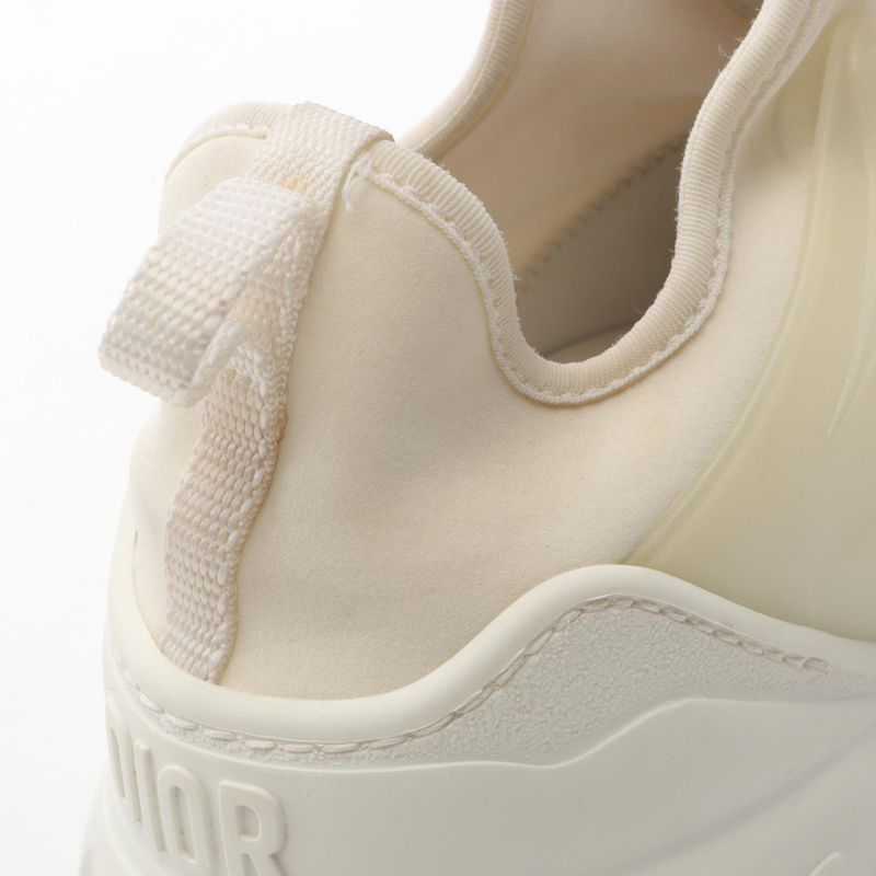 Christian Dior Sneakers D-Connect White Leather D-Connect Sneakers Women Used B