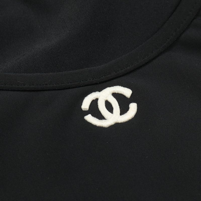 Chanel Cut and Sew Coco Mark Po5010vo3909 Black Other Cut and Sew Ladies Used a