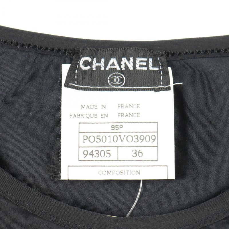Chanel Cut and Sew Coco Mark Po5010vo3909 Black Other Cut and Sew Ladies Used a