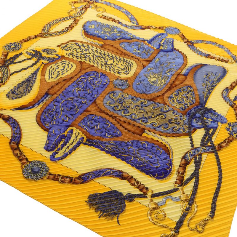 Hermes Scarf Carre Presse Festival Silk Carré 90 Ladies Used B