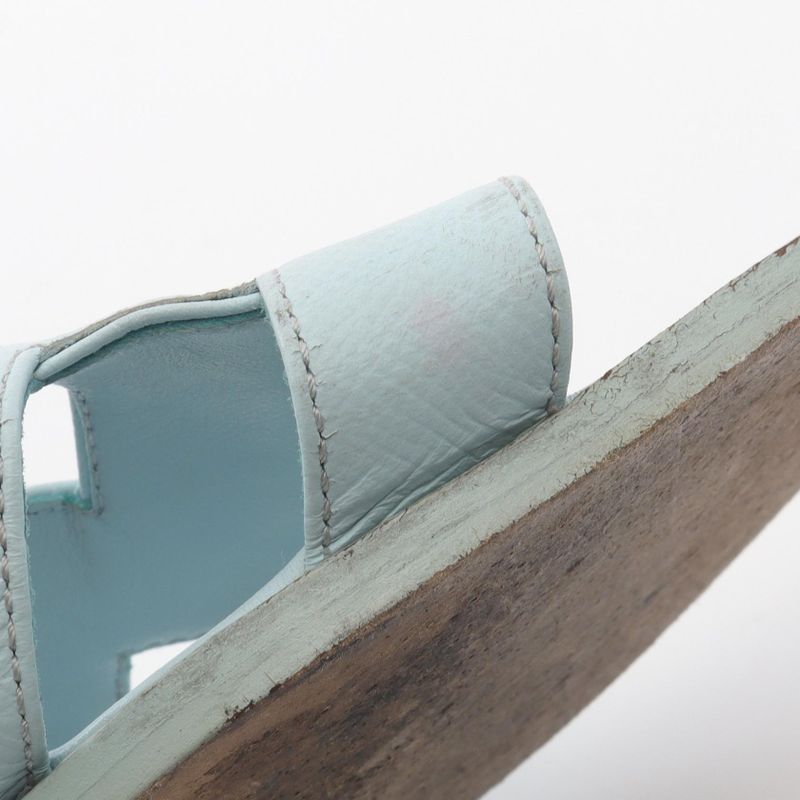 Hermes Mules Oran Leather Oran Sandals Women's Used C