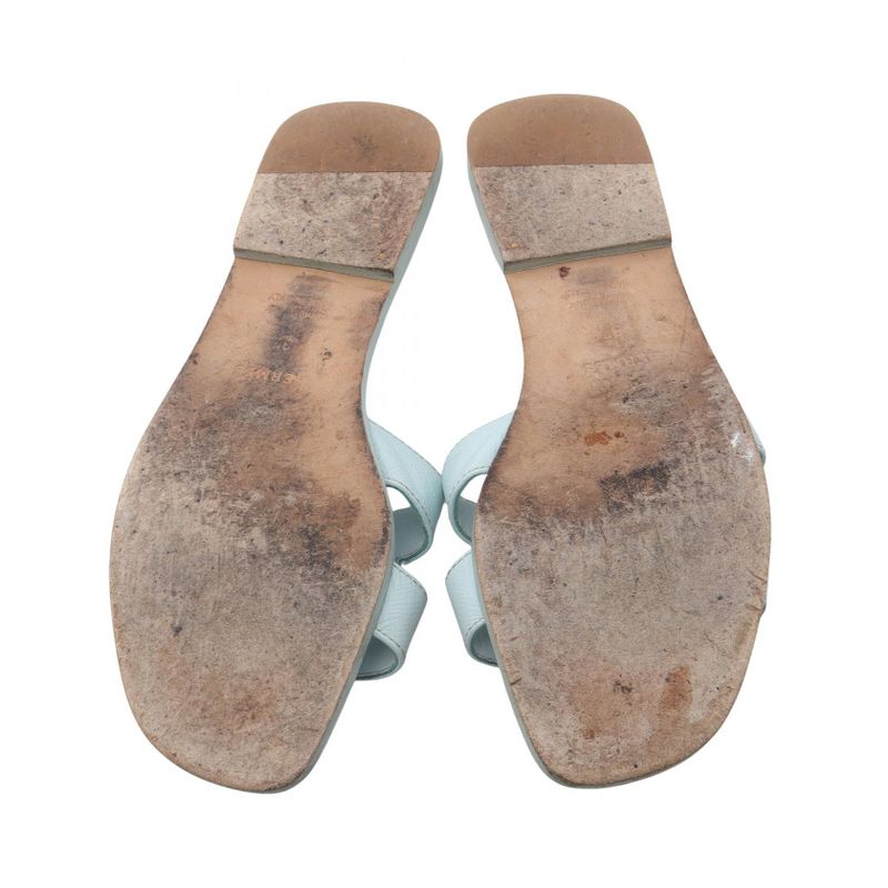 Hermes Mules Oran Leather Oran Sandals Women's Used C
