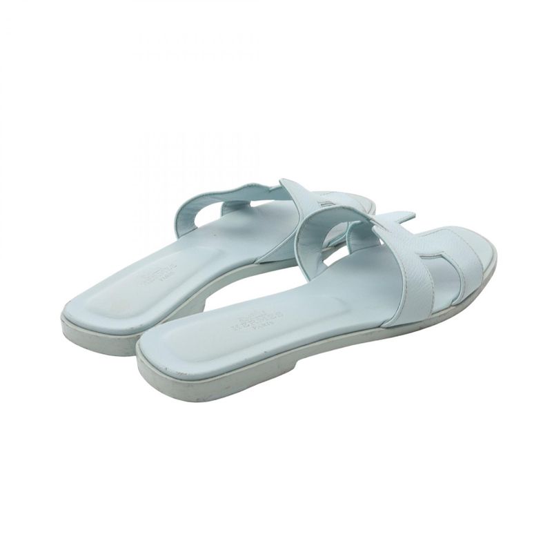 Hermes Mules Oran Leather Oran Sandals Women's Used C
