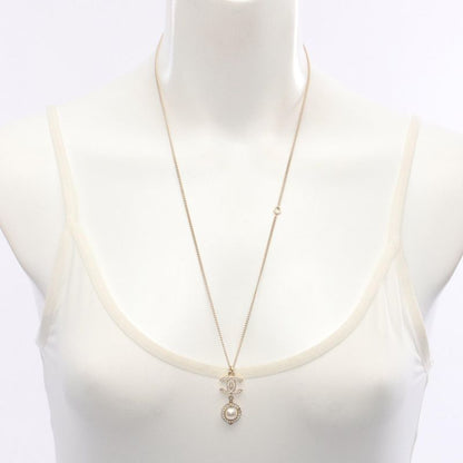 Chanel Necklace Coco Mark GP (gold Plated) Necklace Ladies Used a