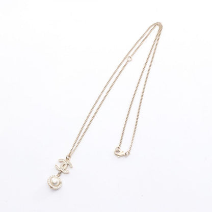 Chanel Necklace Coco Mark GP (gold Plated) Necklace Ladies Used a