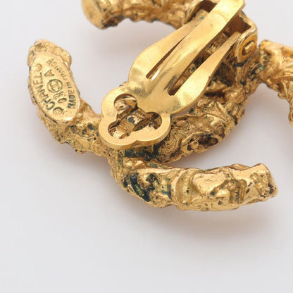 Chanel Earring Coco Mark GP (gold Plated) Earring Ladies Used a