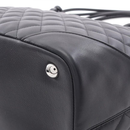 Chanel Tote Bag Cambon Line Large Black Enamel Leather Cambon Large Tote Women