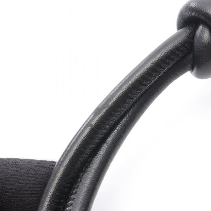 Chanel Handbag Cambon Line Black White Leather Cambon Accessory Pouch Ladies