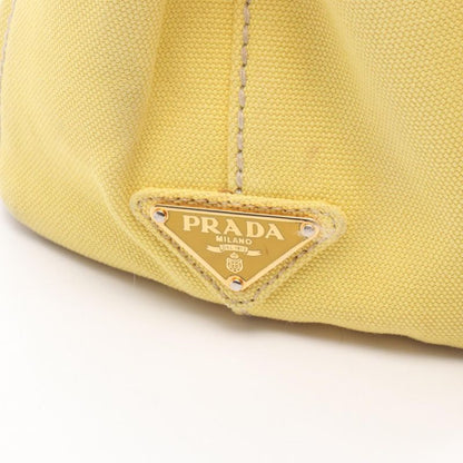Prada Tote Bag Canapa B2439g Yellow Canvas Mini Canapa Tote Women Used B