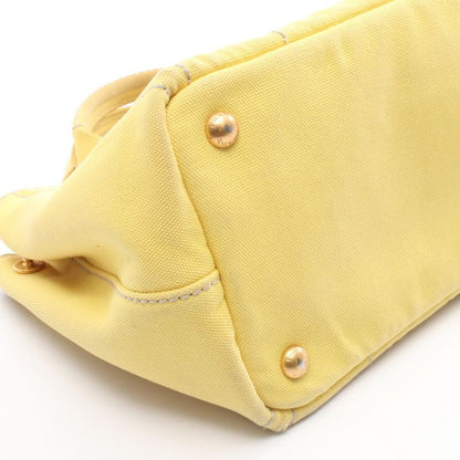 Prada Tote Bag Canapa B2439g Yellow Canvas Mini Canapa Tote Women Used B