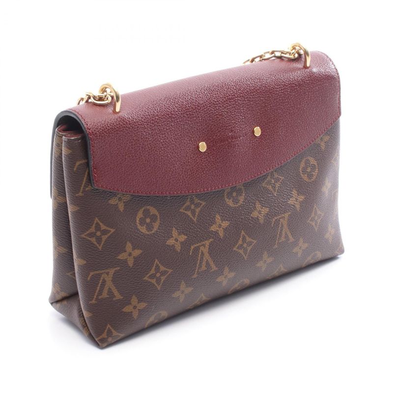 Louis Vuitton Shoulder Bag Saint Placide Monogram M43715 Marron Bordeaux PVC