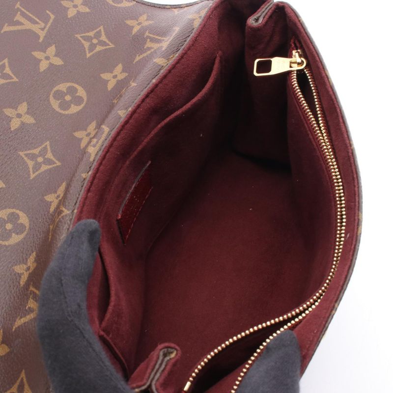 Louis Vuitton Shoulder Bag Saint Placide Monogram M43715 Marron Bordeaux PVC