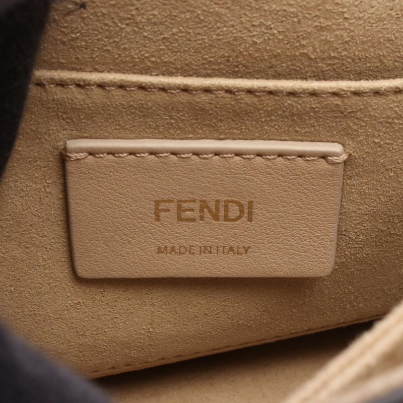 Fendi Shoulder Bag Mini Kan I Mini Canai 8m0381 Red Leather Mini Canai Chain