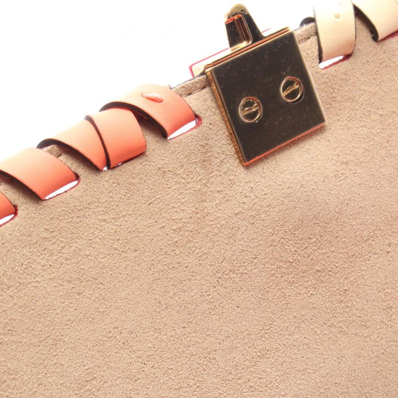 Fendi Shoulder Bag Mini Kan I Mini Canai 8m0381 Red Leather Mini Canai Chain