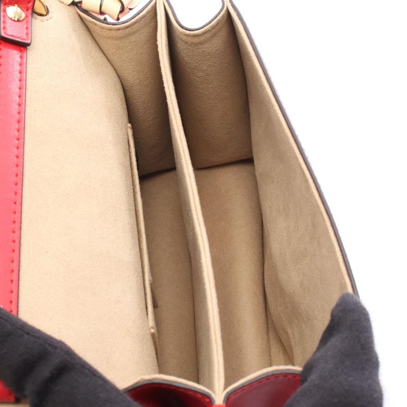 Fendi Shoulder Bag Mini Kan I Mini Canai 8m0381 Red Leather Mini Canai Chain