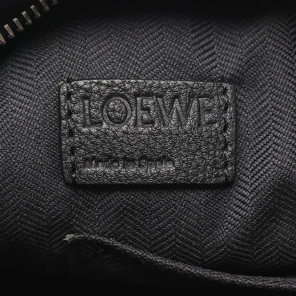 Loewe Shoulder Bag Military Messenger Bag XS Blue Black Green Wool Leather