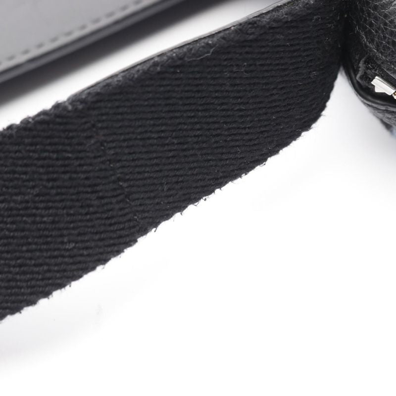 Loewe Shoulder Bag Military Messenger Bag XS Blue Black Green Wool Leather