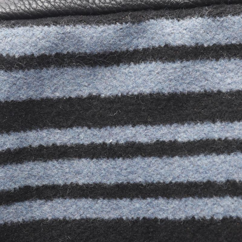 Loewe Shoulder Bag Military Messenger Bag XS Blue Black Green Wool Leather