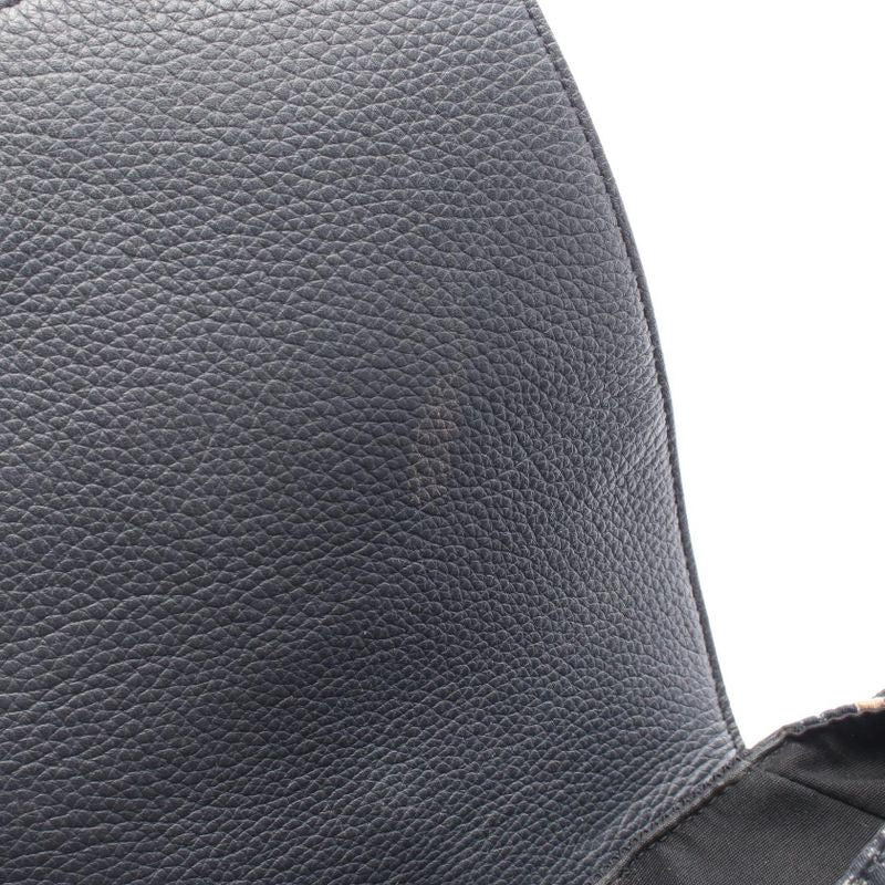 Christian Dior Backpack Sac Backpack Oblique Beige Navy Nylon Leather Oblique