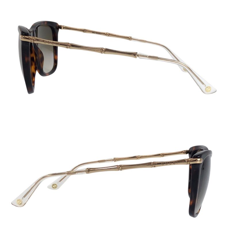 Gucci Brown Gold Metal Plastic 11a3f3m Unisex Mens Unisex Sunglass Es 506458