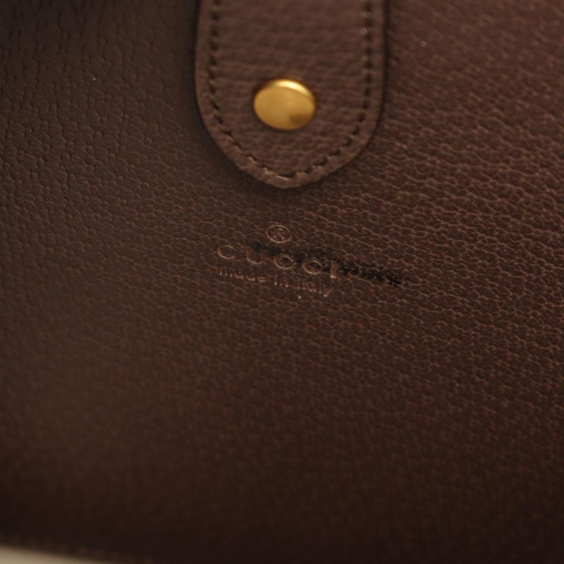 Gucci Tote Bag GG Supreme 688497 Beige PVC Coated Canvas Leather Tote Bag Women