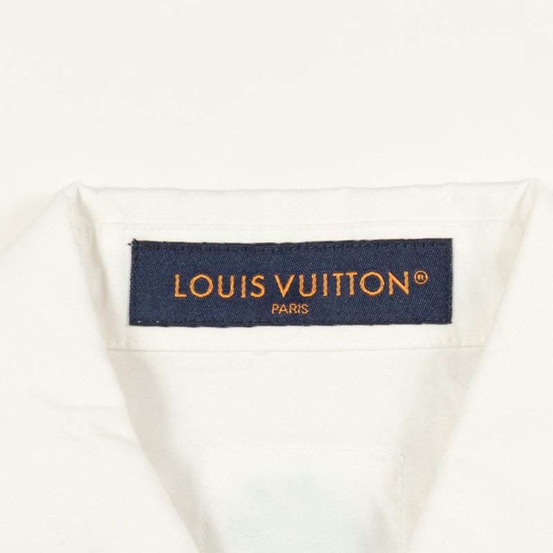 Louis Vuitton Flower Embroidery Rm241 Ike Hqs85w Cotton Shirt Men's Used a