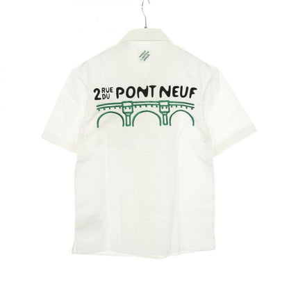 Louis Vuitton Flower Embroidery Rm241 Ike Hqs85w Cotton Shirt Men's Used a