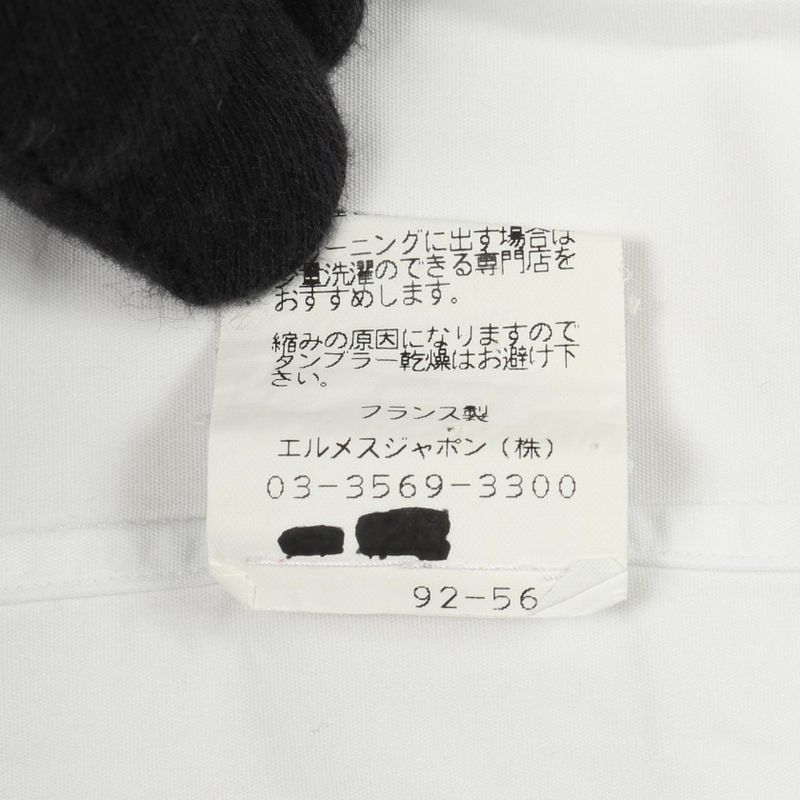 Hermes Serie Button Cotton Shirt Men's Used B