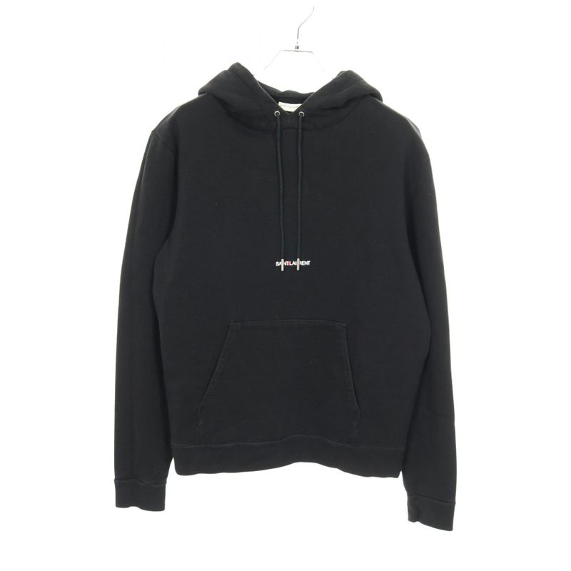 Saint Laurent Paris Hoodie Signature Crop Hoodie 464581yb2pg Cotton Hoodie Men