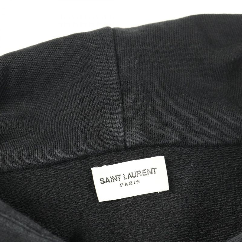 Saint Laurent Paris Hoodie Signature Crop Hoodie 464581yb2pg Cotton Hoodie Men