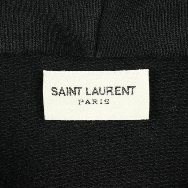 Saint Laurent Paris Hoodie Signature Crop Hoodie 464581yb2pg Cotton Hoodie Men