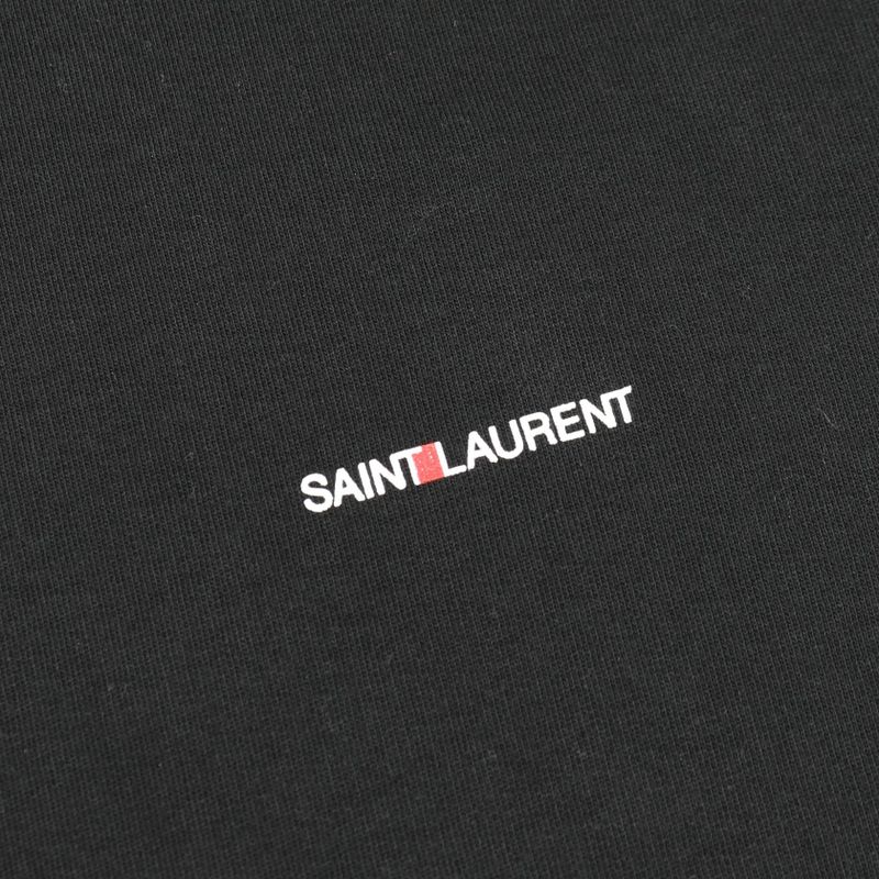 Saint Laurent Paris Hoodie Signature Crop Hoodie 464581yb2pg Cotton Hoodie Men